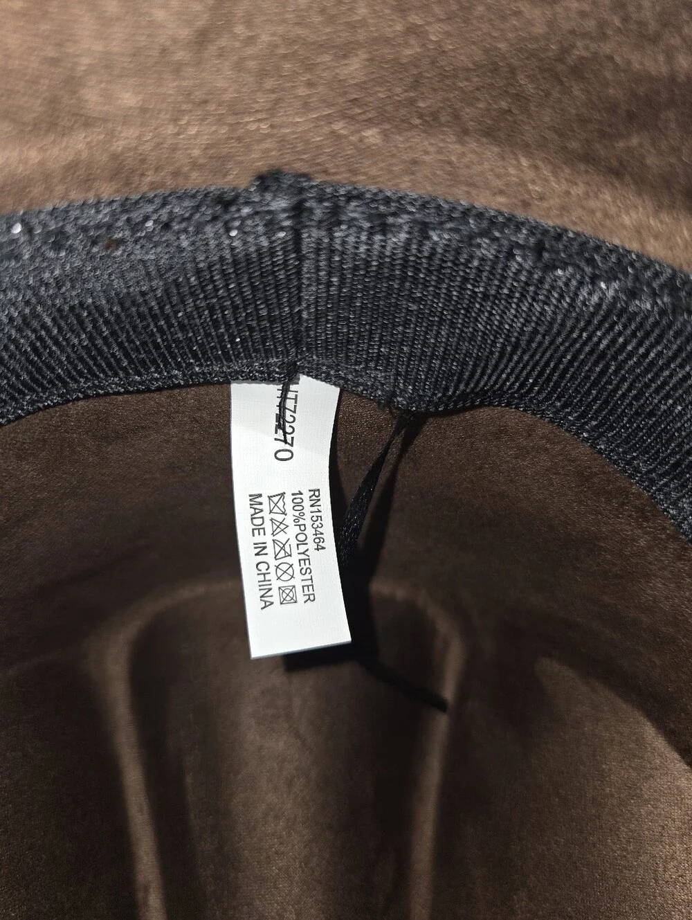 Brown Suede Cowboy Hat with Studded Brim